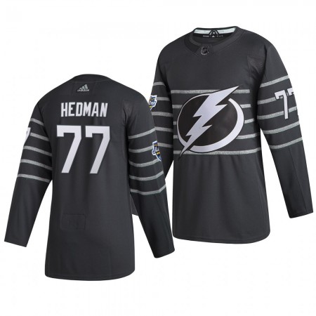 Camisola Tampa Bay Lightning Victor Hedman 77 Cinza Adidas 2020 NHL All-Star Authentic - Homem
